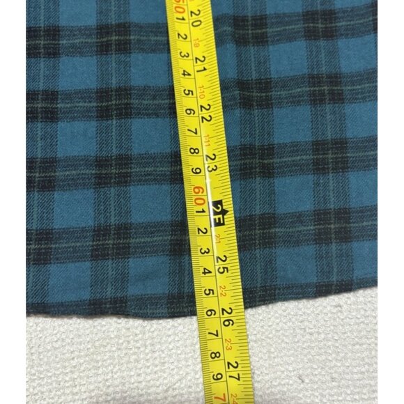 Women's Woven Slip Dress - Wild Fable Deep Teal Plaid Size M - Picture 6 of 8
